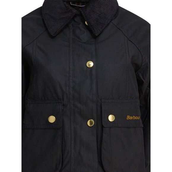BARBOUR Waxed Cotton Short Jacket Women BLACK Coats & Jackets - Picture 3 of 4